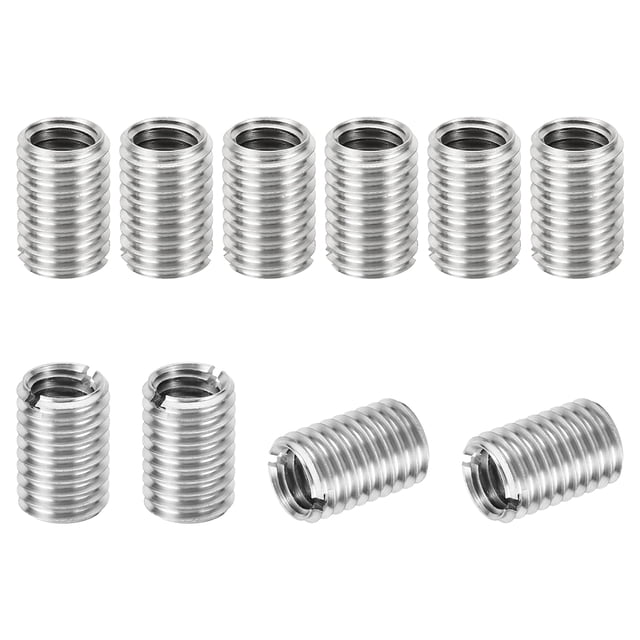 Unique Bargains Adaptateurs Filetés Manchon Réducteur Écrou M10 * 1,5 Mâle à M8 * 1,25 Femelle Réparation Insert Vis Réducteur 15mm 10 Pcs