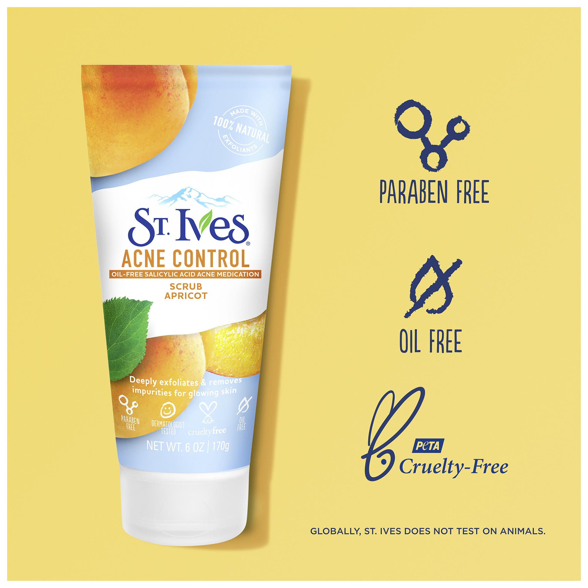 St. Ives Acne Control Apricot Face Scrub, 6 oz - image 8 of 13