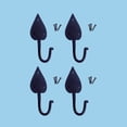 thumbnail image 2 of Renovators Supply Spade Coat Hook Cast Iron 5 in. Pack of 4, 2 of 2