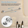 thumbnail image 4 of FUYGRCJ Towel Bar Retractable Stainless Steel Towel Holder Adjustable 13.8 to 24.8 Inch Wall Mounted Towel Rack Space Saving Towel Hanger Rustproof Towel Organizer Rod for Bathroom Kitchen, 4 of 10