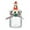 Fox, variant on Dengmore Peppermint Candy Christmas Dishes, Crystal Glass Jar with Lid Christmas Tree 3D Lid Red and White Candy Dishes Christmas Candy Gift Dishes Xmas Round Sugar Bowl for Xmas Candy Party Supply