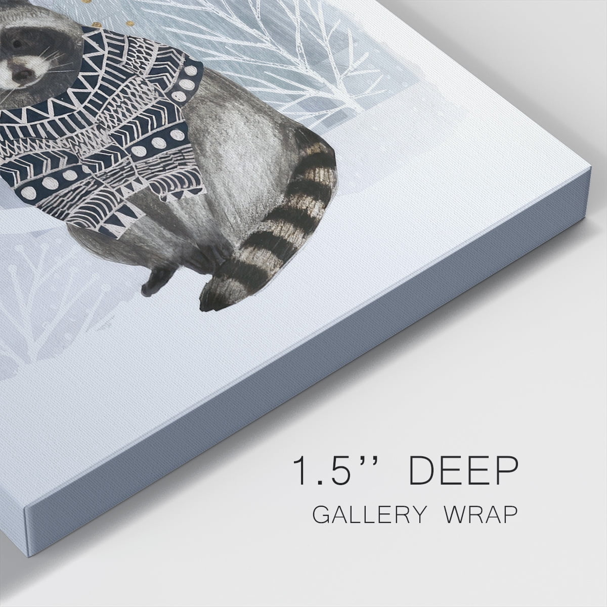 Cozy Woodland Animal IV- Gallery Wrapped Canvas