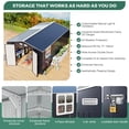 thumbnail image 4 of JULY'S SONG 10X16FT Outdoor Storage Shed, Metal Shed with Windows & Lockable Doors for Lawn, Black, 4 of 8