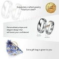 thumbnail image 7 of Uloveido Female Real Love Wedding Bands Sets Half Heart Rings Stainless Steel Comfort Fit Matching Promise Rings for Couples Y552 (Size 9), 7 of 7