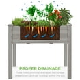 thumbnail image 5 of Best Choice Products 34x18x30in Raised Garden Bed, Elevated Wood Planter Box for Kids, Patio w/ Bed Liner - Gray, 5 of 8