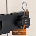 thumbnail image 3 of Drawer Locks Password Lock Digital Combination Lock Padlock Hasp Lock Cam Lock Latches (10cm), 3 of 5