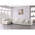 thumbnail image 3 of Meridian Furniture Serene Cream Linen Fabric Deluxe Modular Sectional, 3 of 13