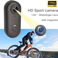 thumbnail image 2 of Varnock HD Action Camera, 4k Mini Baseball POV Camera Waterproof, Action Body Cam with Audio & Video, Mount Anywhere with Necklace, Visus Cam Mini for Vlogging, Travel, Sport, Ding (White, 1080P), 2 of 9