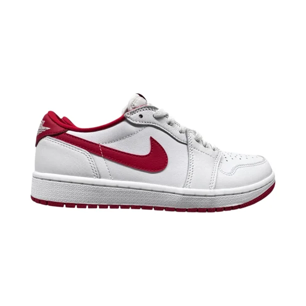 N I-K-E Men A i r-Jor-dan 1 Low Retro OG University Red/White CZ0790-161 - NEW W/O BOX