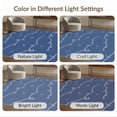 thumbnail image 7 of ODIKA 3'x5' Navy Blue Chain Nautical Star Compass Washable Area Rug Flowing Curved With Geometric Gems Starbursts Maritime Contemporary for Hallway, Laundry Room, Non-Slip, Flatweave, Easy Care, 7 of 7