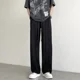 thumbnail image 3 of Pantalones de verano de poliéster para hombre, pantalones de traje rectos marrones para hombre, pantalones de moda, ropa clásica antiarrugas, elegantes y formales, 3 of 4