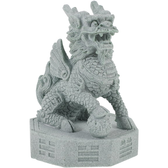 BESTYASH Grey Sandstone Figurine Decorative Craft Set for Friends Home Office Display