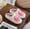 cotton slippers - smiley face (white & pink), variant on ZELAND Halloween Pumpkin Ghost Warm Winter Cotton Slippers for Men and Women - Couple's Thick Sole Anti-Slip Indoor House Shoes