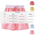 thumbnail image 3 of Umfun Women's Plaid Skirt Elastic Drawstring Waist Casual Summer Skirt with Pockets, 3 of 7
