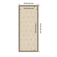 thumbnail image 5 of Kate and Laurel Framed Fabric Pinboard 18 x 42, Beige Botanical Block Print Printed Linen Classic Bulletin Board for Use as a Vision Board or Wall Organization, Florence Light Brown Frame, 5 of 8
