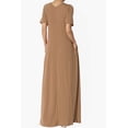 thumbnail image 2 of TheMogan Women's PLUS Soft Jersey Oversized V-Neck Short Sleeve Maxi Dress W Pocket, 2 of 6
