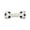 White, variant on White Soccer Ball Pet Dumbbell Toy, Squeaky Chew Resistant Toy, Interactive Fetch & Chew Toy for Small to Medium Dogs & Puppies