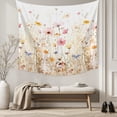 thumbnail image 5 of Colorful Wildflower Large Tapestry for Bedroom Wall Hanging Tapestry,Botanical Vintage Floral Country Retro Ceiling Backdrop Tapestries Poster Blanket Wall Decor for Teens Room Living Room 86" x 104", 5 of 8
