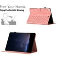 thumbnail image 4 of Case for Samsung Galaxy Tab A7 10.4" 2020 SM-T500 / SM-T505, Embossed PU Leather Cover Flip with Smart Auto Wake / Sleep Stand Function Pencil Holder and Card Slots & Footgrip Case, Pink, 4 of 5