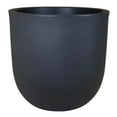 thumbnail image 2 of (3 pack) Better Homes & Gardens Mosswood 14-inch Fluted Resin Round Planter, Matte Black, 2 of 5
