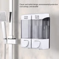 thumbnail image 2 of Dispensador de loción, 2x350ml Baño Dispensador de desinfectante montado en la pared Bomba Dispensador de jabón Diseño exquisito, 2 of 8