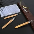 thumbnail image 4 of 5pcs 0.75mm Dreadlock Crochet Hook Tool Hair Dreadlocks Needle Weaving for Braid Craft, 4 of 7