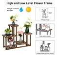 thumbnail image 4 of 4 Tier 7 Potted Pine Plant Stand Flower Rack Garden Shelves Mutifunctional Unit Holder, 4 of 7