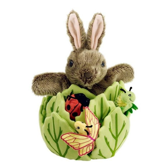 Hide-Away Puppets Rabbit in Lettuce, (Hardcover)