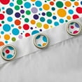 thumbnail image 4 of Feelyou Polkadot Abstract Curtains Pack of 2 (42x84 Each), Artwork Curtains Blackout, 4 of 6
