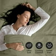 thumbnail image 5 of ROYALE LINENS -3 Piece Twin XL Bed Sheet - Soft Brushed Microfiber 1800 Bedding Set - 1 Fitted Sheet, 1 Flat Sheet, 1 Pillow Case - Wrinkle & Fade Resistant TwinXL Size Sheet Set (Twin XL, SageGreen), 5 of 10