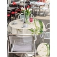 thumbnail image 5 of Outdoor Tablecloths with Umbrella Hole & Zipper, Green Botanical Round Tablecloth 54 Inch, Farmhouse Dragonfly Waterproof Table Cloth, Patio/Pool/Picnic Table Covers, 5 of 8