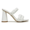 thumbnail image 7 of Sam Edelman Kendra White Leather Block Heel Square Open Toe Slip On Fashion Mule (White Leather, 9), 7 of 7