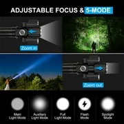 USB Rechargeable Bike Light Super Bright Bicycle Lights Headlight Triple Flashlight Front Light Waterproof - Riding Cycling Camping