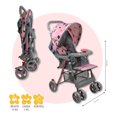 thumbnail image 4 of Carriola Trendy Kids Happy Reclinable Ligera Rosa Claro, 4 of 4