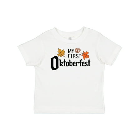 

Inktastic My First Oktoberfest with Fall Leaves Gift Baby Boy or Baby Girl T-Shirt