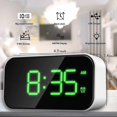 thumbnail image 3 of Digital Alarm Clock For Bedrooms, Bedside Clock With 6 Levels Of Brightness, Snooze (white Appearan, 3 of 5