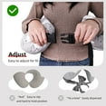 thumbnail image 3 of Rupoun Nursinfg Pillow with Waist Strap for Breastfeeding, Grey, 3 of 6