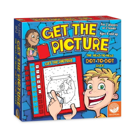 UPC: 0736970521428 | MindWare Get the Picture: Dot to Dot Race – Head to Head Dot to Dot Race – 2 Players or 2 Teams Ages 8+