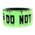 thumbnail image 3 of Halloween Decorative Barrier Tape,Glow In Dark Ghost Warning Strip with Flexible Cuttable Texture,Long Halloween Prop for Yard Escape Room Classroom Party Scene Layout(Green), 3 of 7