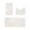 White, variant on 3Pc U-Shaped Contour Bathroom Rugs Set Non-Slip Shower Mat Soft and Absorbent Microfiber Quick Dry Bath Rugs and Toilet Rug Machine Wash Dry Bathroom Accessories Wal-Mart