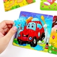 thumbnail image 4 of Rompecabezas HUOGUO de madera, paquete de 12 animales para niños de 3 a 6 años, 4 of 4