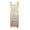 A-Beige30, variant on Carnival Women's Flapper Dress Sequin Embellished Fringe Sleeveless Gown Elegant Formal Party Dress