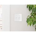 thumbnail image 2 of TayMac 2672W 2-Gang MASQUE Decorator Cover, Toggle, White, 2 of 10