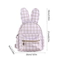 thumbnail image 3 of Yhmxh Home Decor Home Essentials Home Goods Home Accessories Rabbits Schoolbag Portable Mini Elementary Students Shoulder Bag Fresh Checkered Storage Backpacks Nylon School Bages, 3 of 7