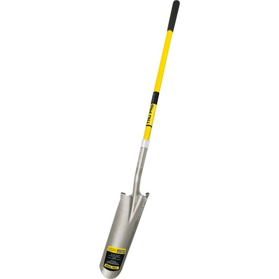 Truper Tru Pro Drain Spade - Long Fiberglass Handle - 48 In.