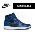 thumbnail image 1 of N I-K-E A i r-Jor-dan 1 Retro High OG Dark Marina Blue Black White 555088-404 Men's, 1 of 6