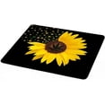 thumbnail image 4 of Sunflower Golden Mouse Pad Flower Tree Leaves Bright Color in Dark Nature Non-Slip Rubber Mousepad 9.5x7.9 Inch for Computer, Laptop, 4 of 5