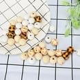 thumbnail image 4 of Handmade Natural Beads Wood 60-200PCS Rustic Checkered 16*16mm For Festival Party Log Color Decoration Farm Buffalo(Random Color  confirm the picture), 4 of 16