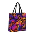 thumbnail image 2 of Sigee Skull Print Large Capacity Zippered Tote Bag - Durable, Stylish and Versatile for Everyday Use, 2 of 9