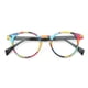 thumbnail image 5 of Qarigey Gafas de moda vintage de inspiración vintage para un aspecto atemporal, regalo, montura de gafas negras arcoíris Lentes IS031C1, 5 of 6